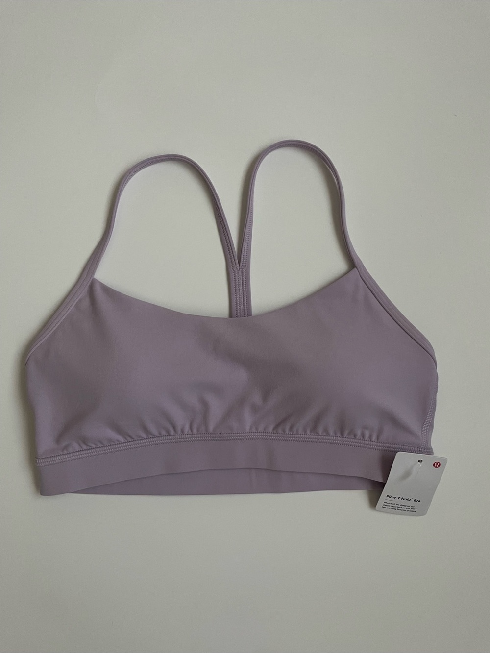 Lululemon Flow Y Nulu Bra Size 8 Lavender Purple NWT Racerback Yoga Sports Bra